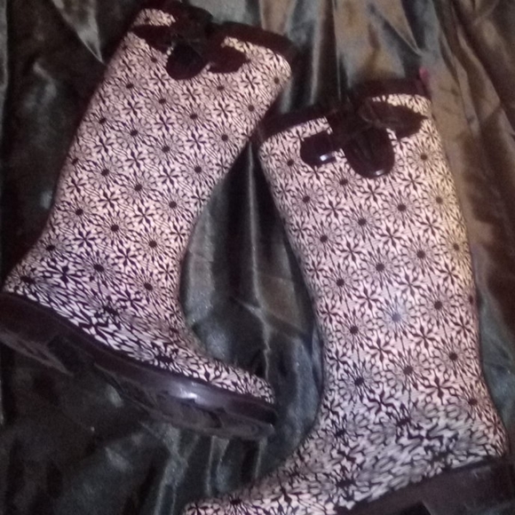 Cooelli black and white rain boots - Picture 3 of 6